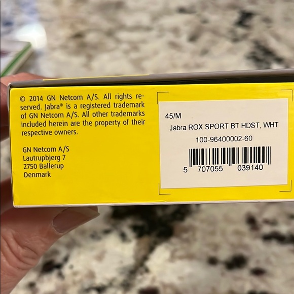 Jabra ROX Sport Bluetooth Headset - White - Picture 3 of 4